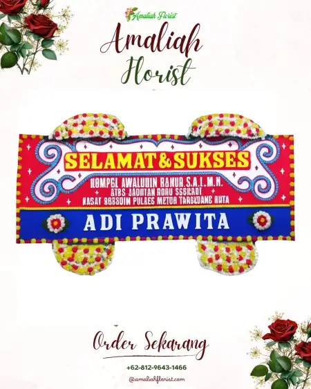Papan Bunga Ucapan Selamat Bogares Lor